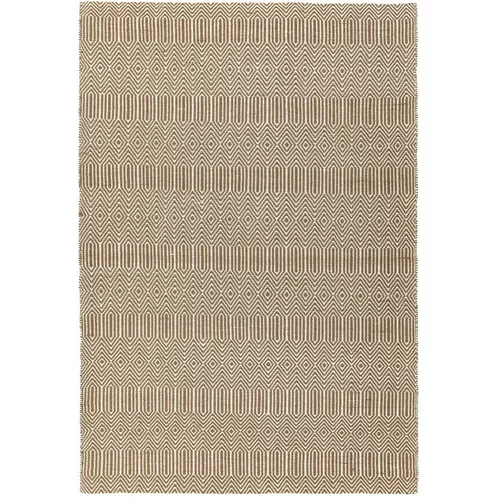 Asiatic Carpets Svetlo rjava volnena preproga 120x170 cm Sloan –