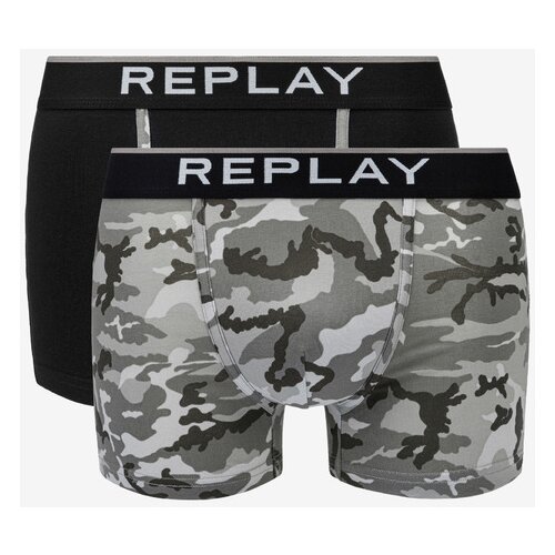 Replay 2-pack Oprijete boksarice Siva Slike