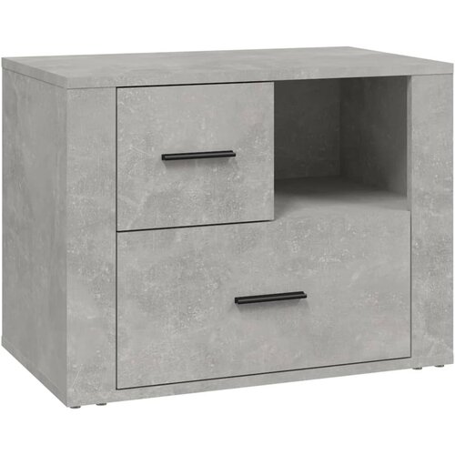 Maison Chic Nočna omarica - Nočna miza betonsko siva 60x36x45 cm inženirski les, (21688756) Cene