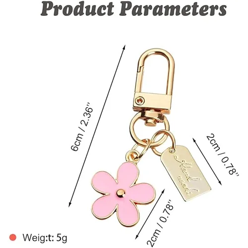 Generic Women's keychain, bag decoration flower keychain car keychain pendant suitable for wallet, handbag, headphone box decoration, (21066461)