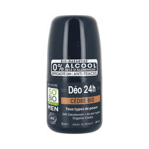 SO’BiO étic MEN Dezodorant Roll-on Cedra Cene