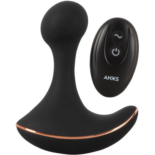 Anos RC Prostate Massager with Vibration Black Cene