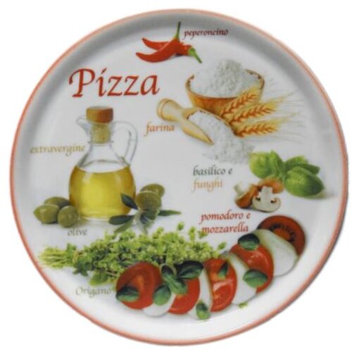 Saturnia Pizza krožnik napoli / 33cm / Foods rdeč / 6kos, (21364710) Cene