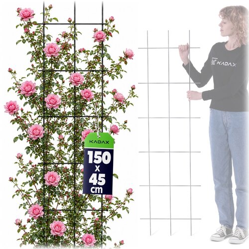 KADAX Kovinska vrtna re&amp;scaron;etka za rastline, rože, lestev za vzpenjavke, 45x150 cm, močna, (5000361233) Slike