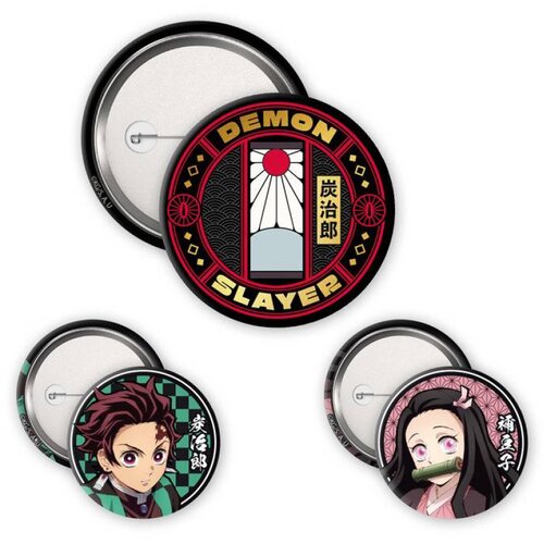 Abystyle Bedževi - Demon Slayer - Tanjiro & Kamado - Badge Pack Cene