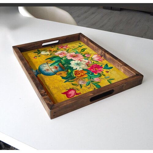 Aberto Design Poslužavnik REF030 48 x 38 x 4 cm, Šareni Cene