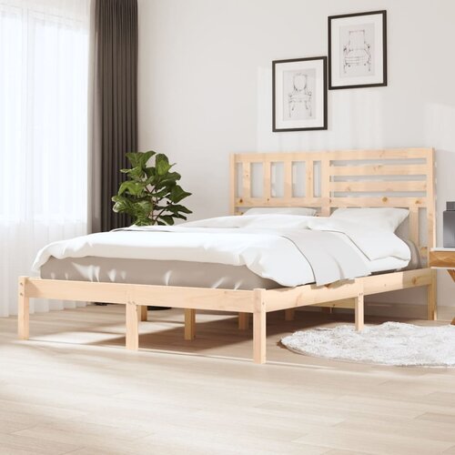 vidaXL Okvir za krevet od masivne borovine 140 x 190 cm Cijene