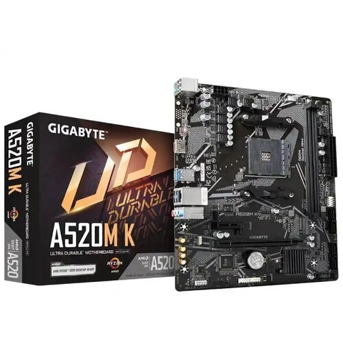 Gigabyte MB [A520M K V2 G10]AM4; 2xDDR4;M.2; 4xSATA; 6xUSBVGA, HDMI; mATX; Cijene