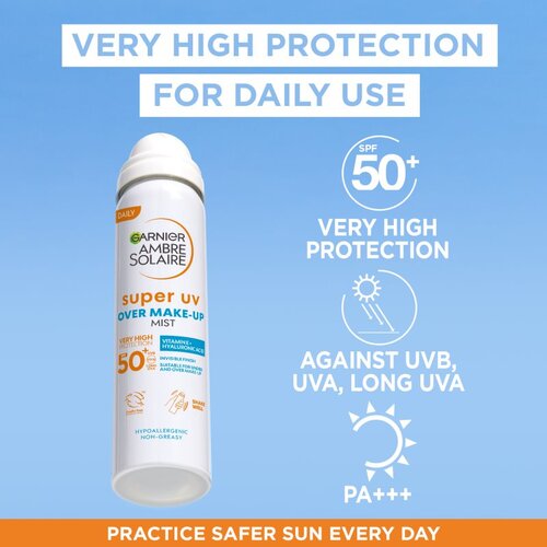 Garnier Ambre Solaire Super UV za&amp;scaron;čitno pr&amp;scaron;ilo SPF 50 75 ml Slike