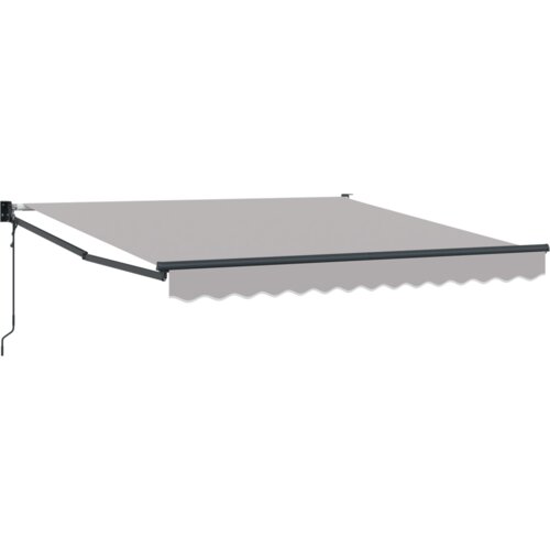  Automatska uvlačiva tenda svijetlosiva 300x250 cm Slike
