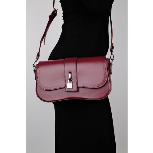 LuviShoes EDAL Women's Burgundy Crossbody Bag Slike