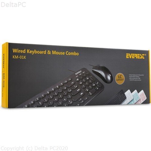 Everest KM-01K combo tast + mis crna sa BIH tipkama Cijene