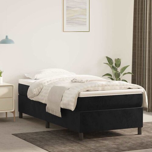 Box spring krevet s madracem crni 100x200 cm bar&scaron;unasti Cijene