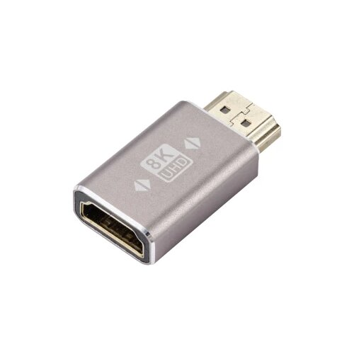 SpeaKa Professional SP-11302000 HDMI adapter [1x mu&amp;scaron;ki konektor HDMI - 1x ženski konektor HDMI] siva UHD 8K @ 60 Hz, UHD 4K @ 120 Hz Slike