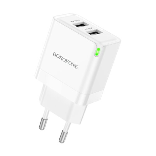 Borofone USB punjač BN15 Strong dual-port 2xUSB, white Cijene