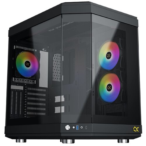 Xigmatek CUBI(BK, EATX, U3x1+Type C, dolazi sa 6 ventilatora i kontrolerom Slike