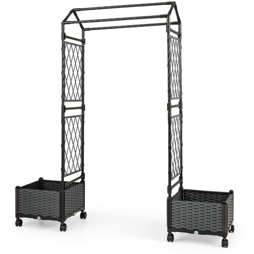 Costway Cvetlični zaboj z re&scaron;etko Pergola, (5000276244) Cene