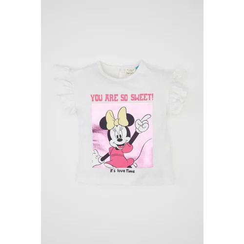 Defacto Baby Girl Disney Mickey & Minnie Short Sleeve T-shirt