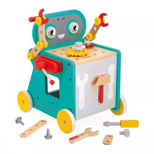 Janod BricoKids - Hojica in voziček z orodjem - Robot Cene