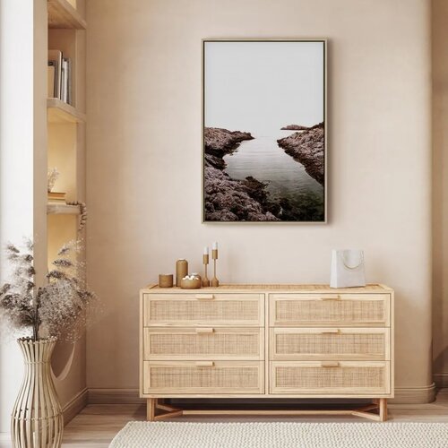  Slika - Rocky Harbor (1 Part) Vertical 40x60 U prirodnom drvenom okviru Cene