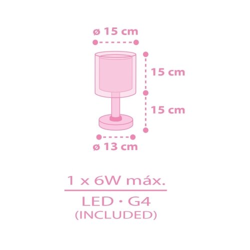 Dalber 41251 - LED dečija lampica HELLO KITTY&amp;amp;FRIENDS 1xG4/4W/230V ružičasta Slike