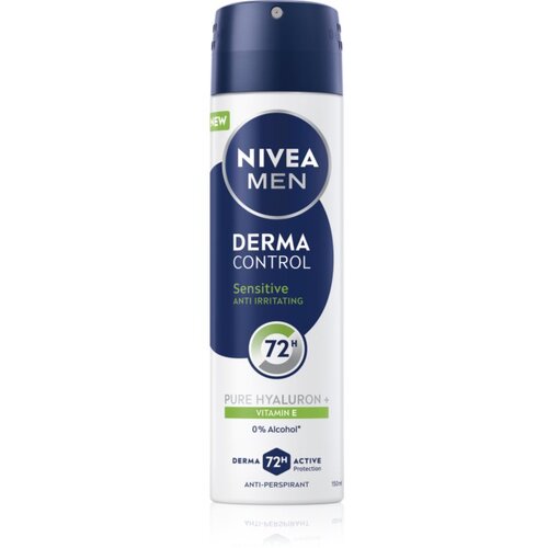 Nivea MEN Derma Control Sensitive antiperspirant u spreju za osjetljivu kožu 150 ml Slike