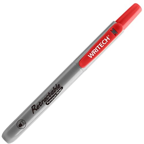  PERMANENTNI MARKER 2 mm okrugli vrh WRITECH W-805P CLICK CRVENI Cene