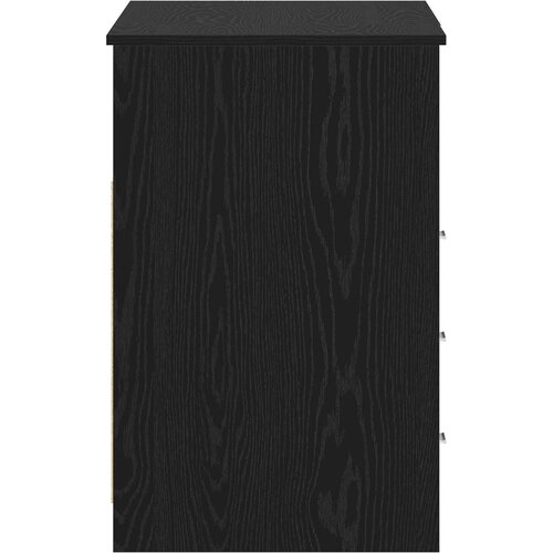  Stol 2 pcs Crni hrast 140 x 50 x 76 cm Konstruirano drvo Slike