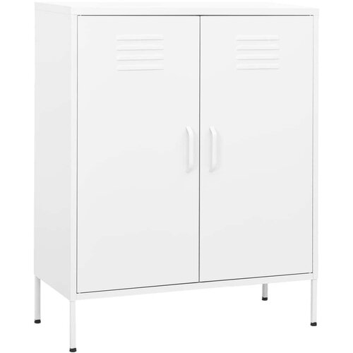 Ormarić za pohranu bijeli 80 x 35 x 101 5 cm čelični Cijene