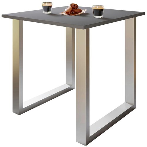 MID.YOU Pisalna Miza Lona, Antracit, Srebrna, 80x50cm Cene