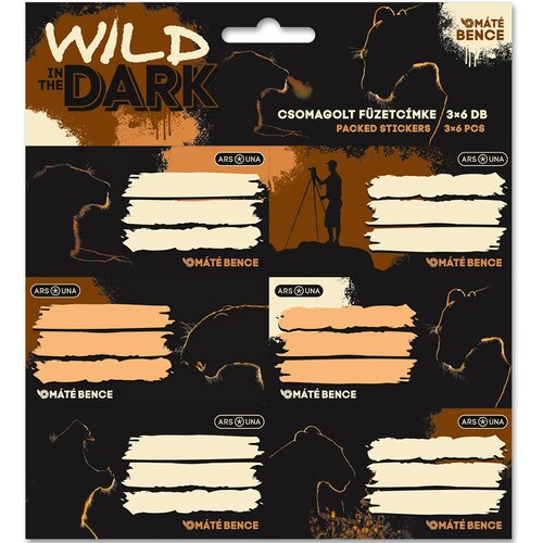 Ars Una Wild in the dark naljepnice za bilježnice s motivom lava, pakiranje 3x6 kom. Cene