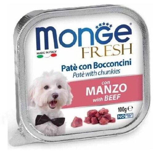 Monge FRESH dog Pate in Ko&scaron;čki z Govedino 100 g Cene