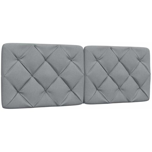  Okvir kreveta s LED-om bez madraca 140 x 190 cm od tkanine Slike