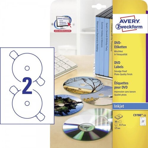 Avery Zweckform Etikete za DVD, SuperSize Slike