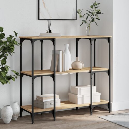 VidaXL Konzolni stol boja hrasta sonome 102x35x90 cm konstruirano drvo Slike