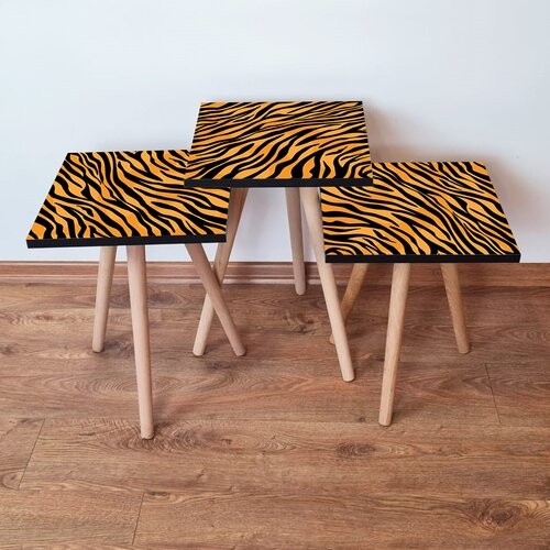 Hanah home Set 3 stočića 3Shp149 Orange Cene