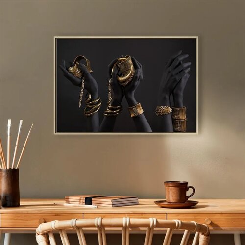  Slika - Midass Touch (1 Part) Wide 120x80 U prirodnom drvenom okviru Slike