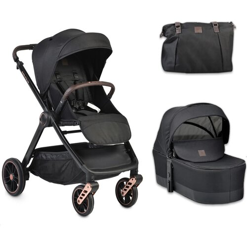 Cangaroo Kolica za bebe 3u1 Macan, I-Size, Crna Slike