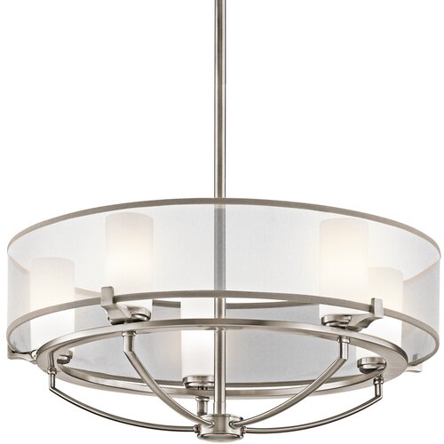 Elstead Lighting Elstead Saldana Viseča svetilka s 5 lučmi, klasična kositrna, G9, (22098130) Cene