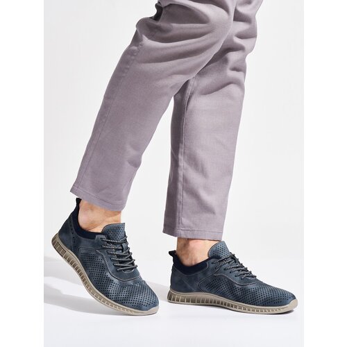 Shelvt Openwork men's navy blue shoes Cijene
