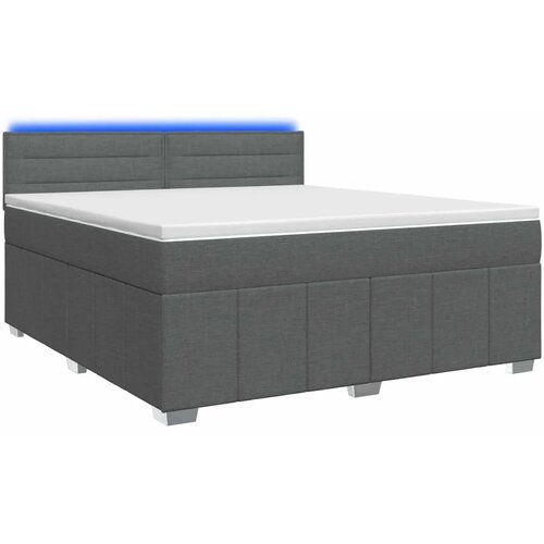  Boxspring krevet s madracem Tamno smeđa 140 x 200 cm Tkanina - Tamno smeđa 140 x 200 cm Dizajn linija Slike