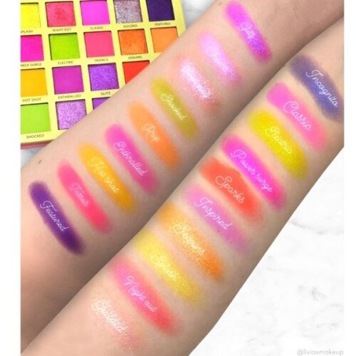 Rude Cosmetics paleta senki za oči the roaring 20&amp;#039; s - neon Slike