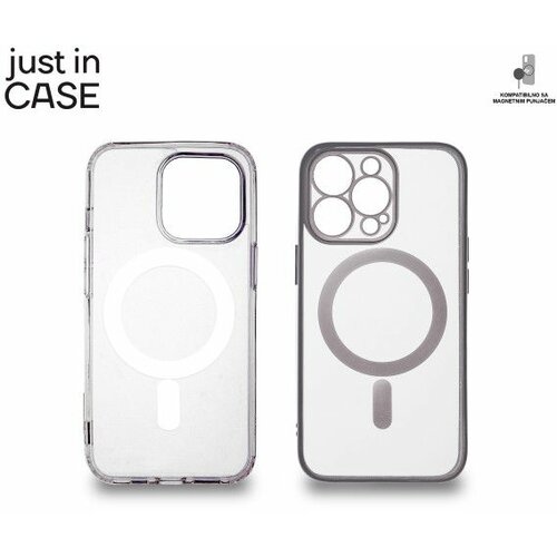 Just In Case 2u1 Extra case MAG MIX paket SREBRNI za iPhone 13 Pro Slike