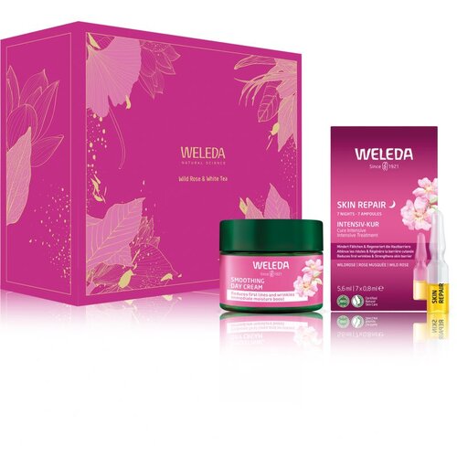Weleda Wild Rose & White Tea poklon set za sjaj i zaglađivanje kože lica Cijene