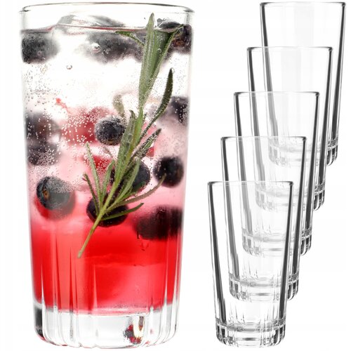 KADAX kozarci za pijačo 345 ml komplet 8 visokih kozarcev za sokove in pijače, darilni, (5000351625) Cene