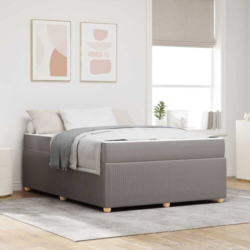 vidaXL Konstrukcija postelje Drugo Taupe 140 x 200 cm blago Cene