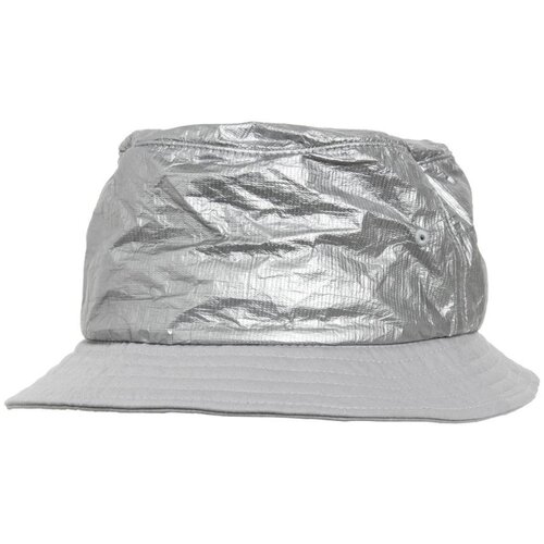 Flexfit crinkled paper bucket hat silver Slike