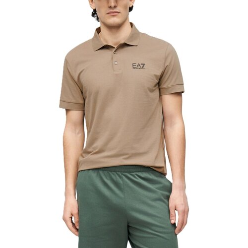 Ea7 Emporio Armani Polo majice kratki rokavi 8NPF14PJVQZ Bež Cene