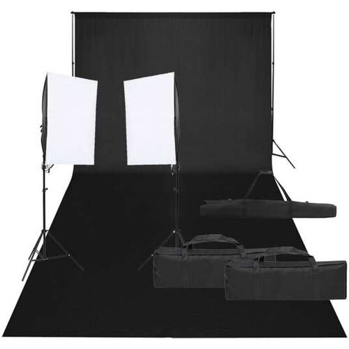  Oprema za fotografski studio sa setom svjetala i pozadinom Cene