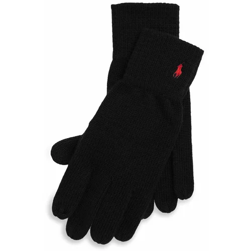 Polo Ralph Lauren Klasične rukavice vatreno crvena / crna